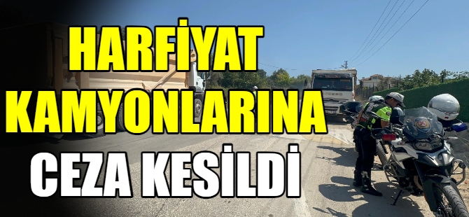 Hafriyat kamyonları polisten kaçamadı