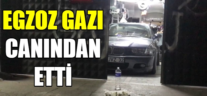 Egzoz gazı canından etti