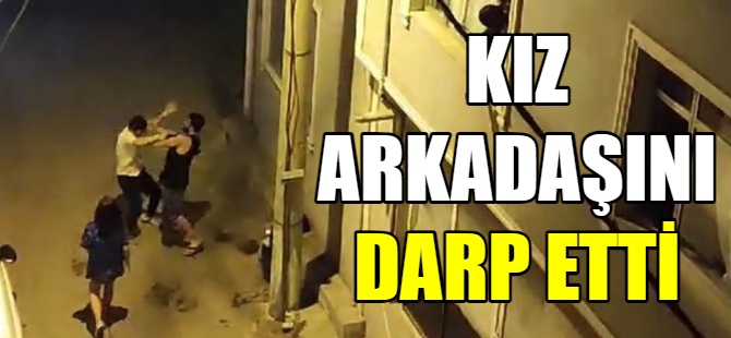 Kız arkadaşını darp ederken boğazı kesildi