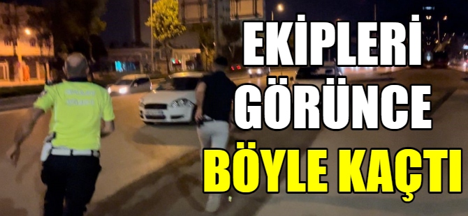 Uygulamayı görünce geri vitese takıp kaçtı