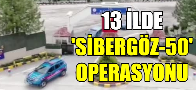 13 ilde "Sibergöz-50" operasyonu