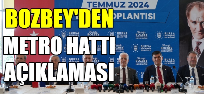 Başkan Bozbey'den önemli açıklamalar