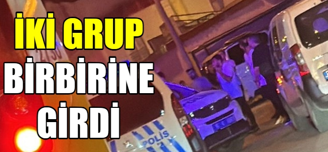 Bursa'da iki grup birbirine girdi