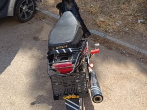 Çalıntı motosiklete çalıntı plaka