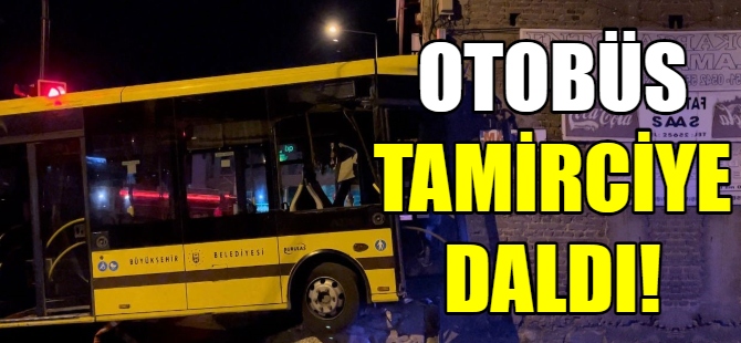 Belediye otobüsü, tamirciye girdi