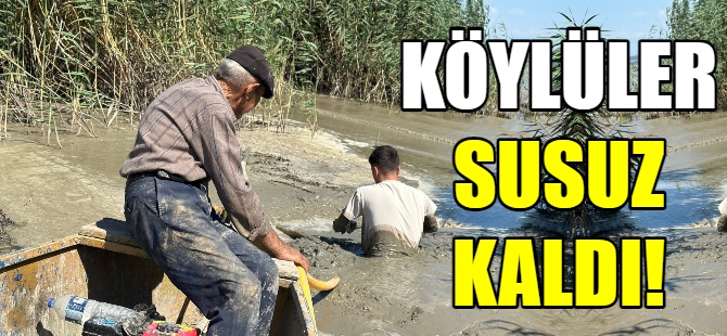 Pompa hırsızları köyü susuz bıraktı