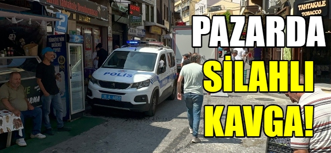 Seyyar satıcıların silahlı kavgası