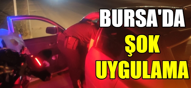 Bursa polisinden şok uygulama