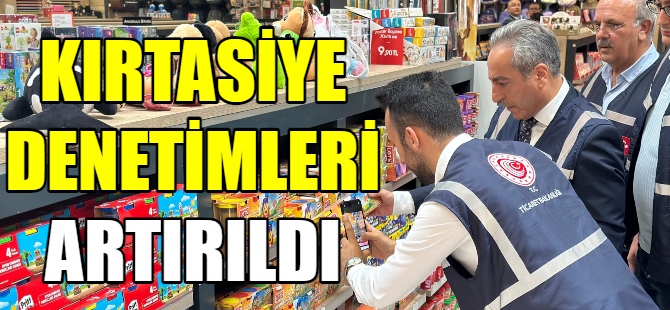 Kırtasiyeler teker teker denetleniyor