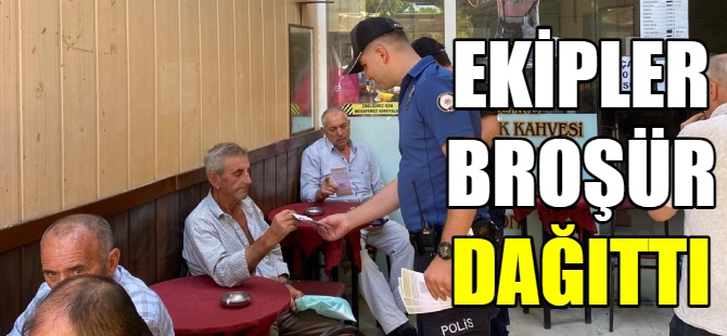 Polis dolandırıcılığa karşı broşür dağıttı