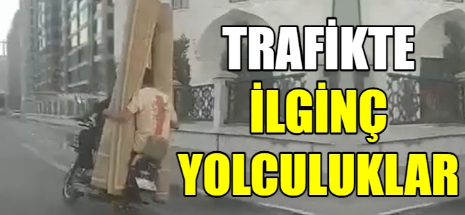 Trafikte hayrete düşüren yolculuklar