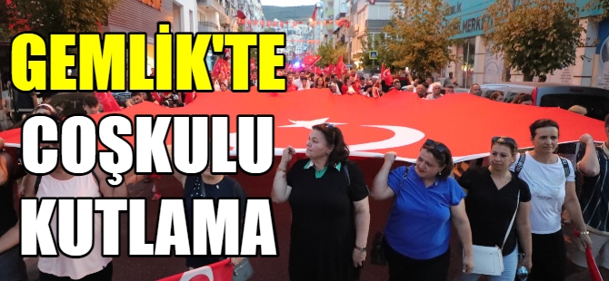 Gemlik'te coşkulu kutlama