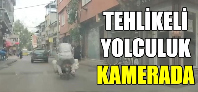 Tehlikeli yolculuk kamerada