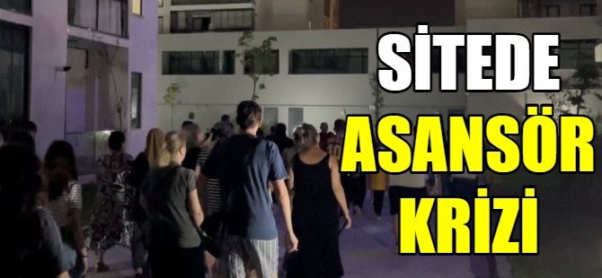 9 bloklu sitede asansör krizi