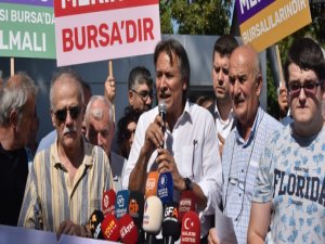 Bursa'da Merinos protestosu