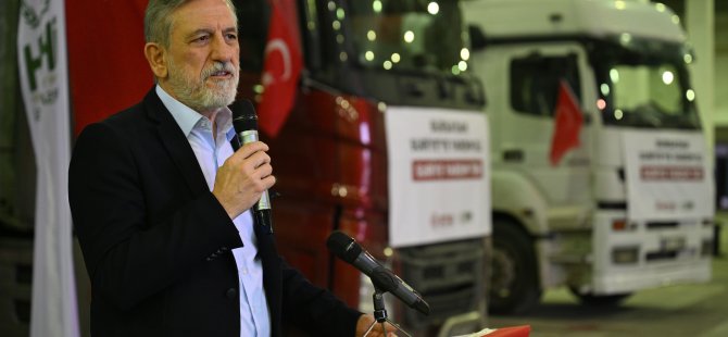 Bursa'dan Suriye'ye 24 TIR yardım