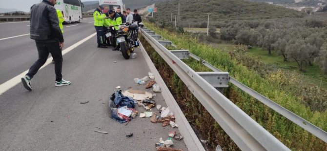 Bursa'da motosikletiyle ölümden döndü
