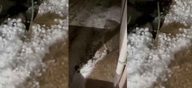 Bursa'nın o ilçesini dolu vurdu