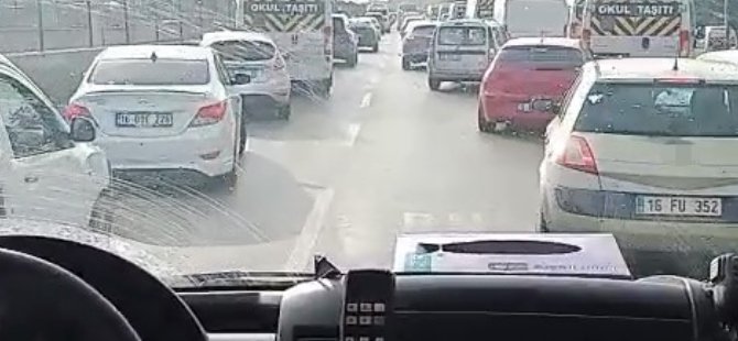 Bursa "Fermuar sistemi"ni uygulamayı öğreniyor
