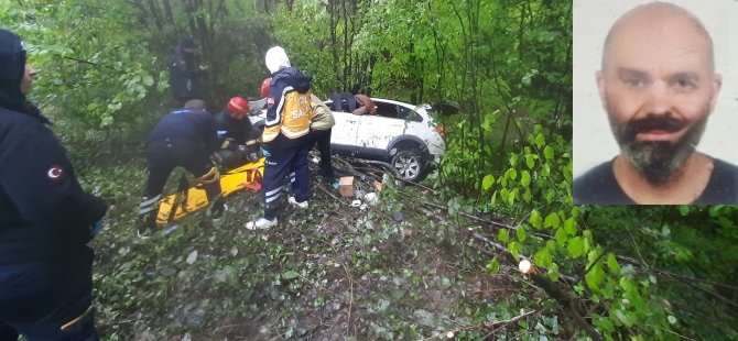Kontrolden çıkan araç ormana uçtu: 1 ölü 3 yaralı