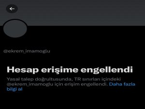 İmamoğlu'nun hesabına erişim engeli