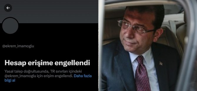 İmamoğlu'nun hesabına erişim engeli