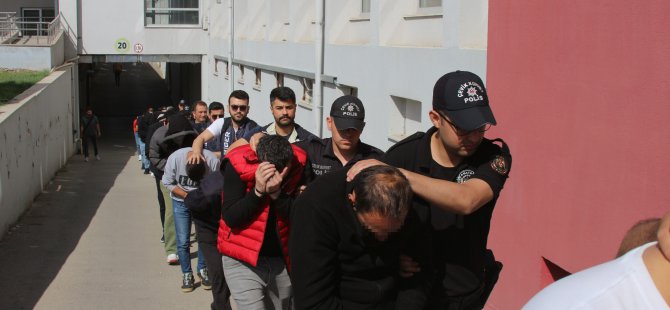 O suç örgütüne 20 ilde baskın