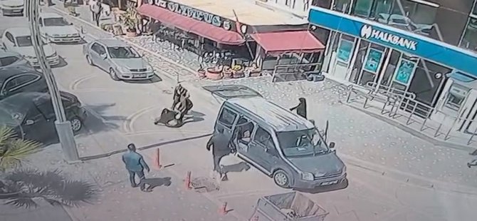 Saçından sürükleyerek kaçırmaya çalıştılar