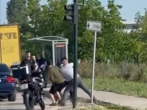 Bursa'da yol verme kavgası