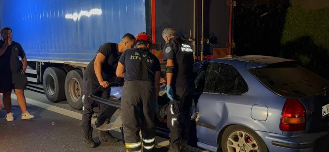 Gemlik otobanında can pazarı: 1 ölü, 1 ağır yaralı