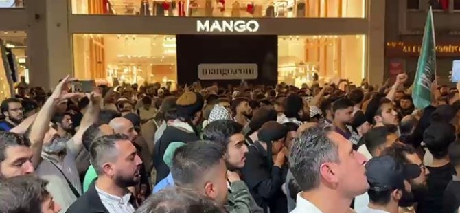 Leman dergisi önünde protesto