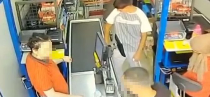 Kadın kasiyerin burnunu kırdı