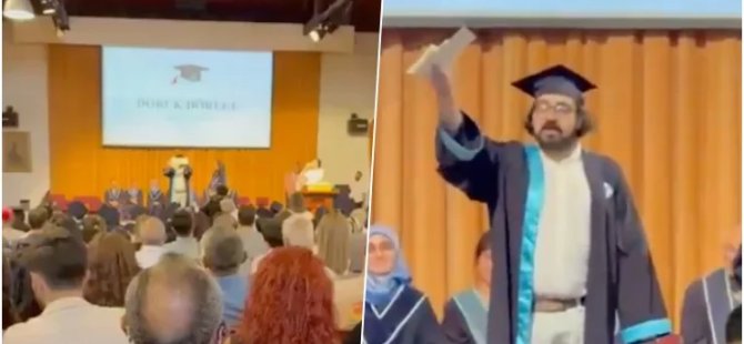 Diplomasını yırtan öğrenci gözaltına alındı