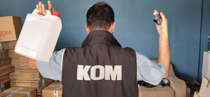 5 ton sahte alkol ele geçirildi
