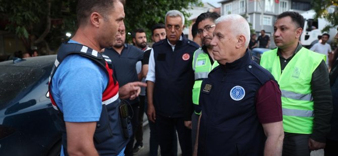 Başkan Bozbey yangın bölgesinde
