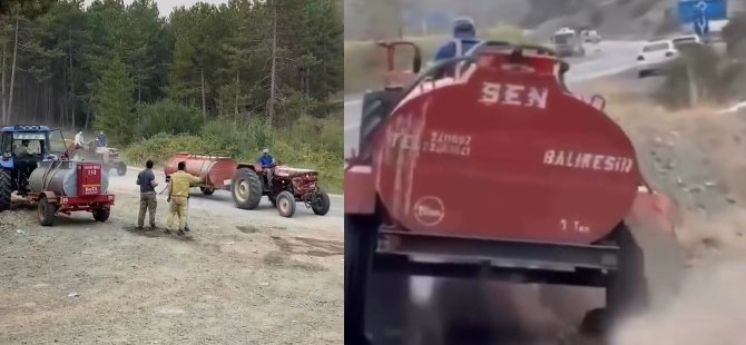 O vatandaşa tanker hediye edildi