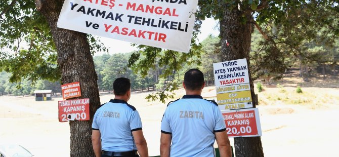 Bursa'da piknik alanları denetim altında