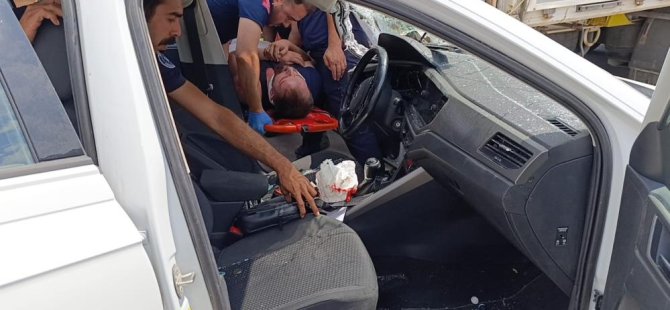 Bursa'da benzinlikteki tıra giren araçta can pazarı!
