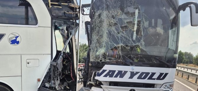 Bursa'da yolcu otobüsü ile tır çarpıştı