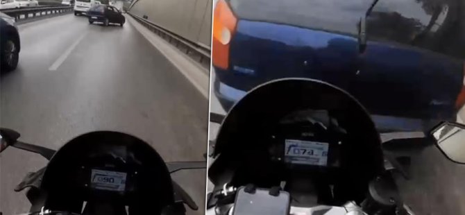 Motosiklet sürücüsü ölümden döndü
