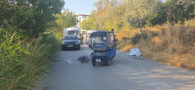 Elektrikli moped üzerinde şüpheli ölüm