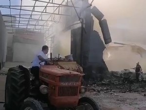 Nilüfer’de şaloma kıvılcımı fabrikayı yaktı