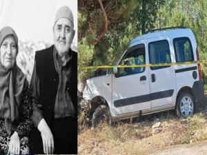 Ağaca çarpan kamyonette can verdiler