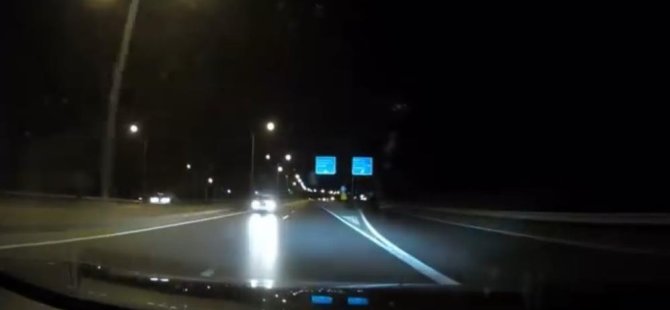 Bursa’da ters yöne giren araç yürekleri ağıza getirdi