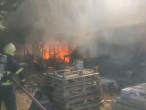 Bursa'da bağ evi alevlere teslim oldu