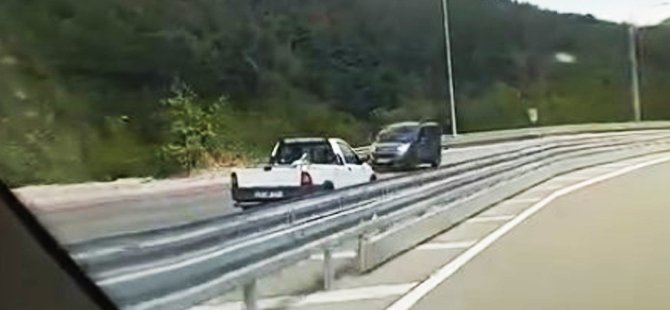 Bursa'da kilometrelerce yolu ters şeritten gitti