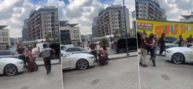 Bursa'da trafikte kavga kamerada...
