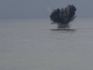 İnsansız deniz aracı imha edildi