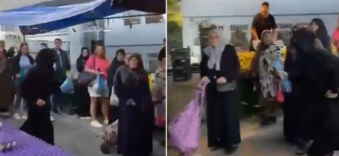 Bursa'da peçeli pazar hırsızları böyle kaçtı