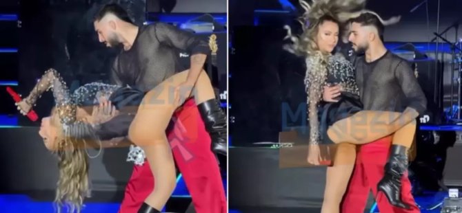 Hadise Bursa sahnesinde sınırları zorladı